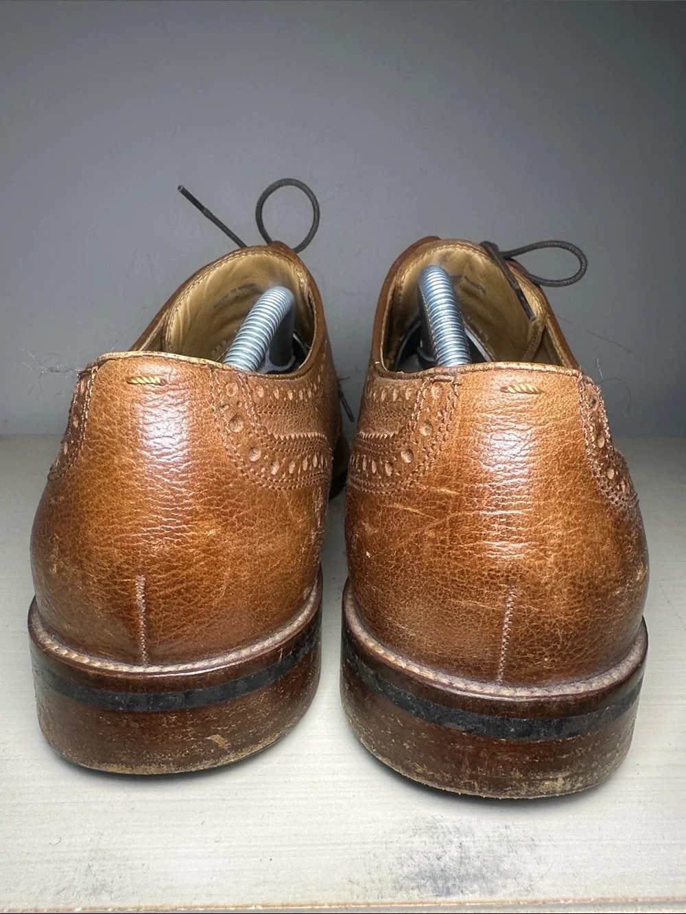 Cole Haan Lenox hill Men's Brown Leather Wingtip Dress Shoes